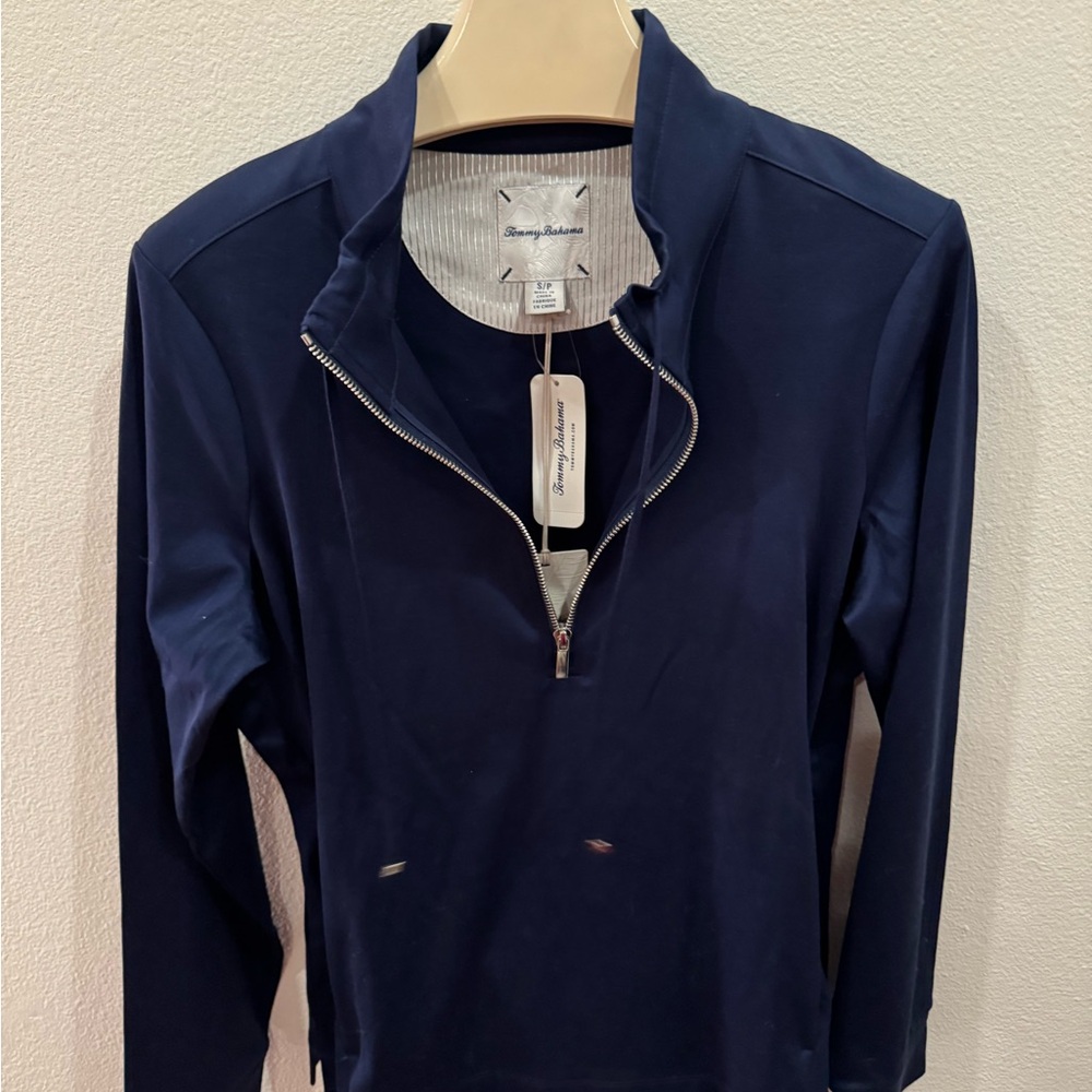 Tommy Bahama Island Navy Half-Zip Pullover